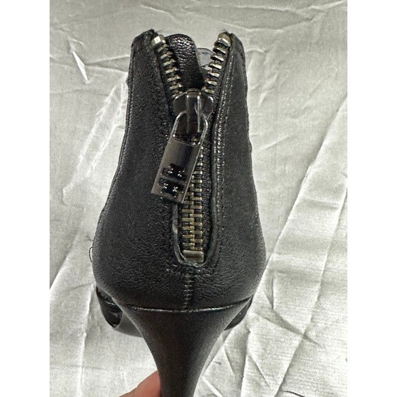 TORY BURCH Black Leather Jewel Bling Caged Gladiator Strappy Stiletto Heels - Picture 4 of 12